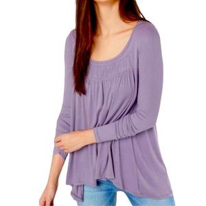 We The Free Lilac Boho Long Sleeve Flowy Blouse - Size XL